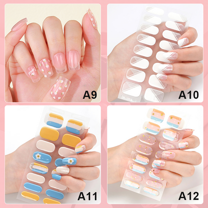 Semi-Cured Nail Art Stickers