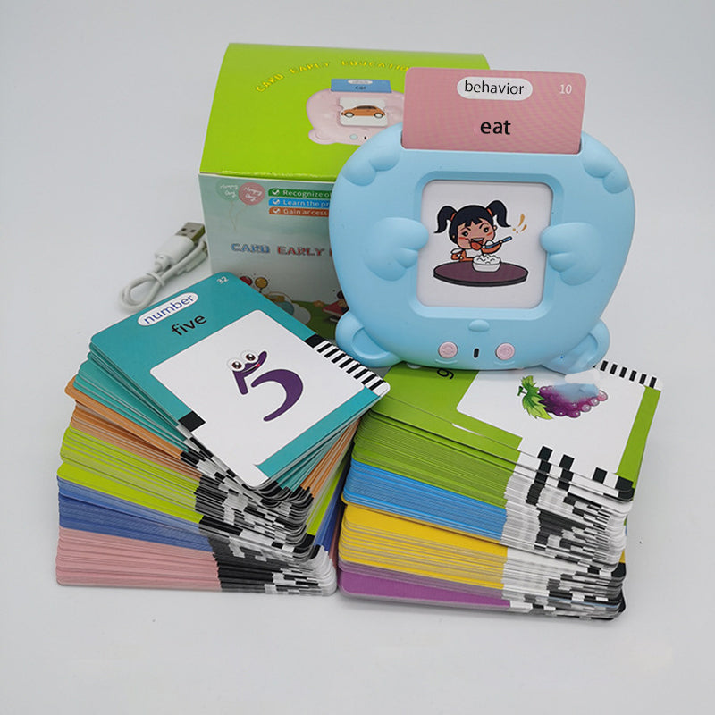 Children's dual language word card machine