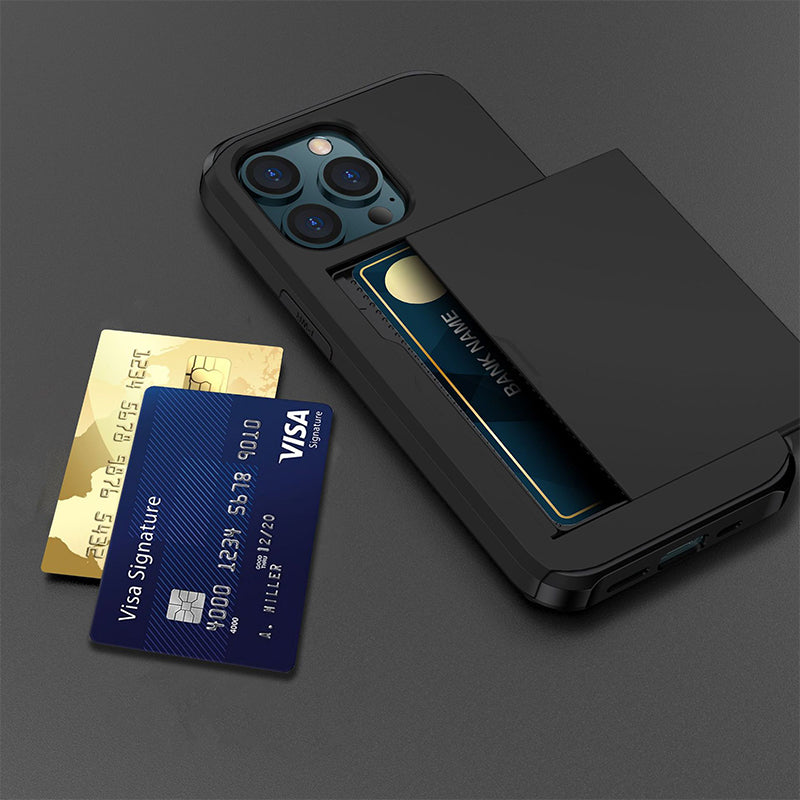 Push Card Sliding Anti-fall Mobile Phone Case