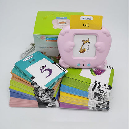 Children's dual language word card machine