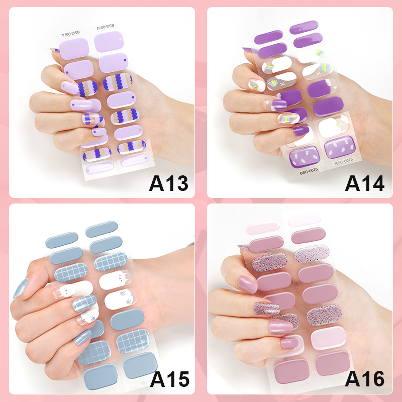 Semi-Cured Nail Art Stickers