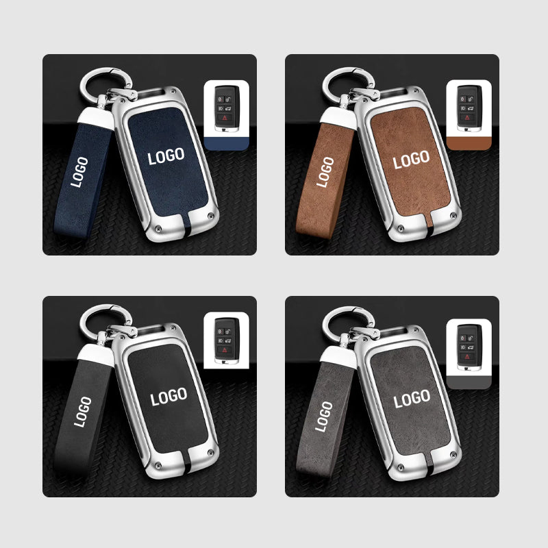 For Land Rover leather keyring