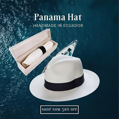 🌿Classic Panama hat - handmade in Ecuador