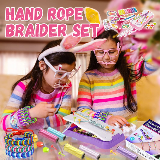 Children's DIY hand rope braider set