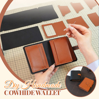 Cow leather wallet DIY material kit