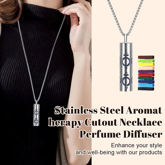 Aromatherapy Cutout Necklace Perfume Diffuser