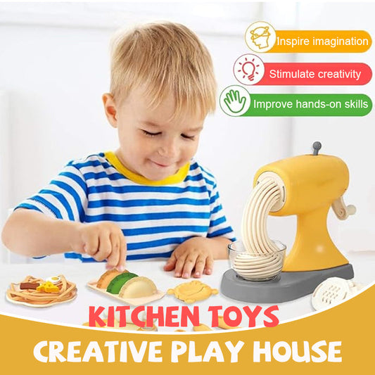 Children's DIY kitchen non-toxic clay toys（Comes with complimentary colored clay）