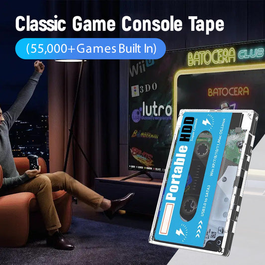 Classic Game Console Tape (55,000+ Games Built In)