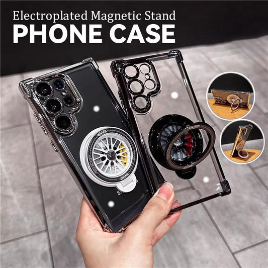 Magnetic gyroscope holder mobile phone case