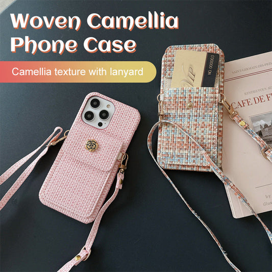 Woven Camellia Phone Case