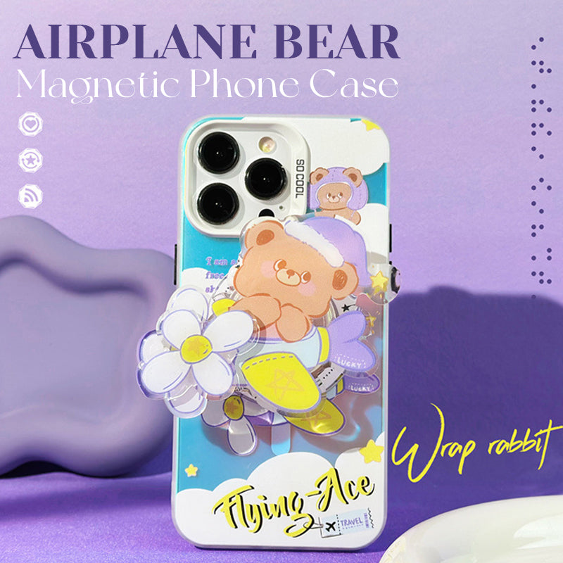 Original Magnetic Phone Case - Airplane Bear