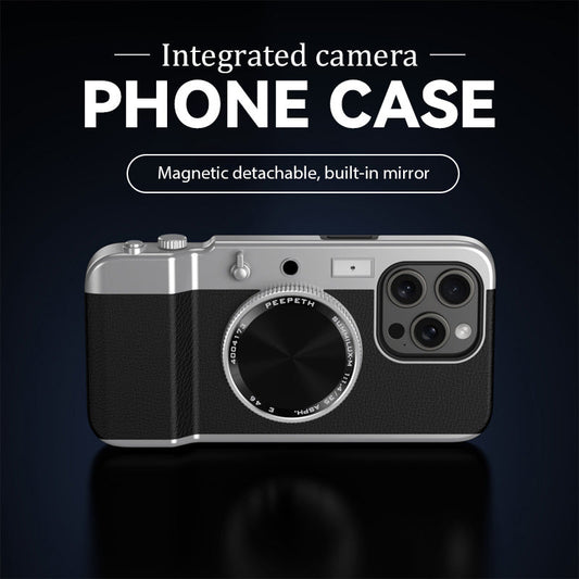 Integrated camera phone case