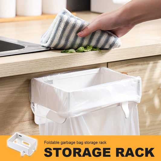 Folding Garbage Bag Storage Rack