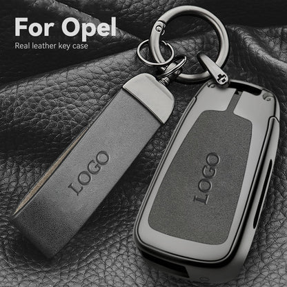 For Opel Leather Keychain