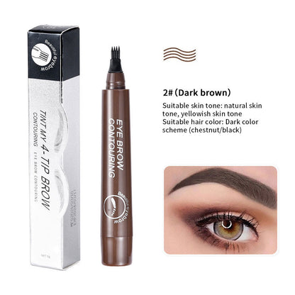 🔥2024 New Simulation Four-prong Liquid Eyebrow Pencil