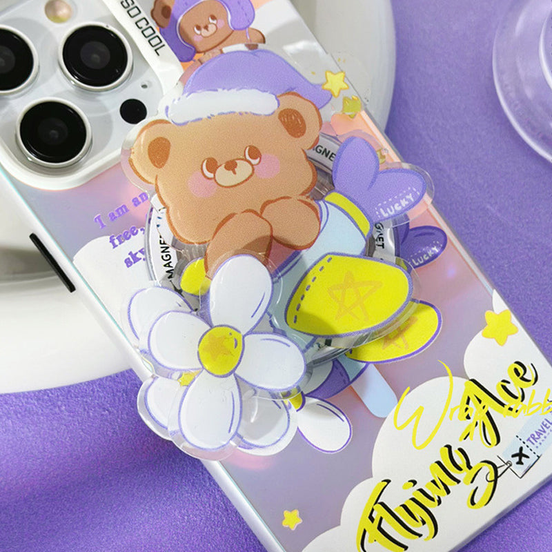 Original Magnetic Phone Case - Airplane Bear