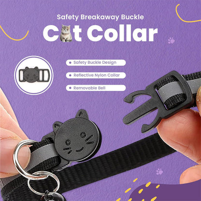 Reflective Bell Kitten Collar