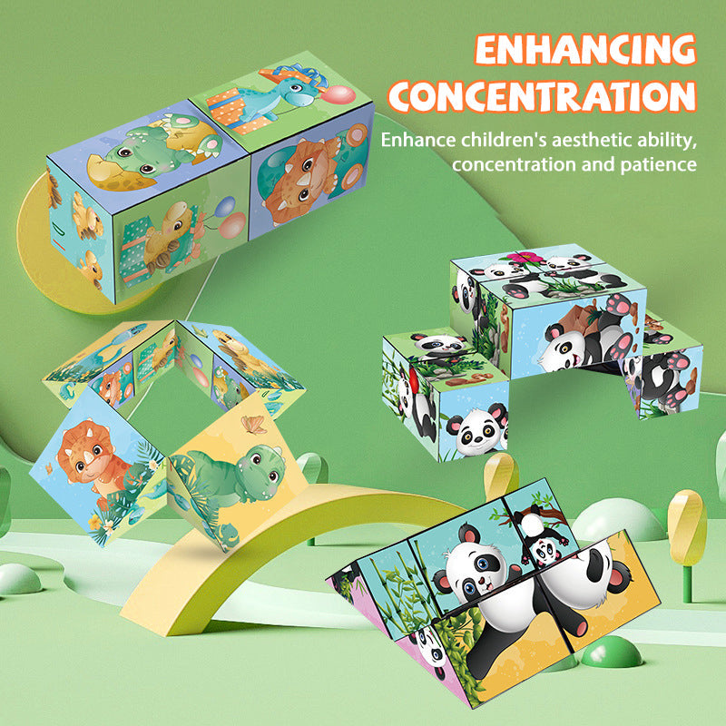 🐼Panda Three-Dimensional Magic Cube Decompression Toy