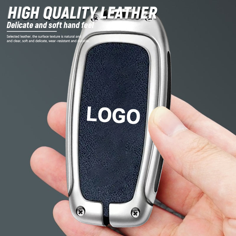 For Opel Leather Keychain