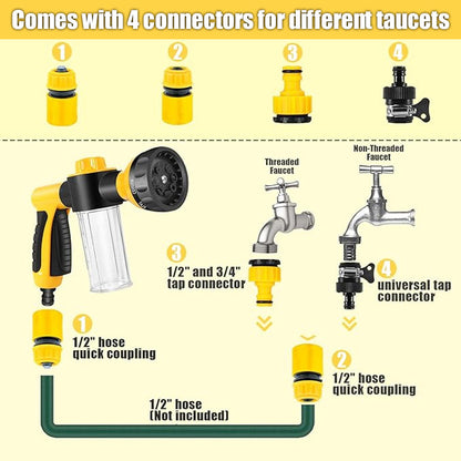 High-Pressure Foam Washer Gun Kit