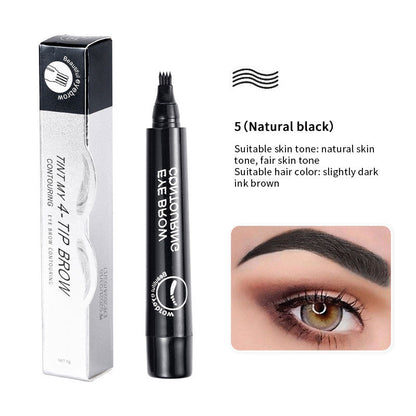 🔥2024 New Simulation Four-prong Liquid Eyebrow Pencil