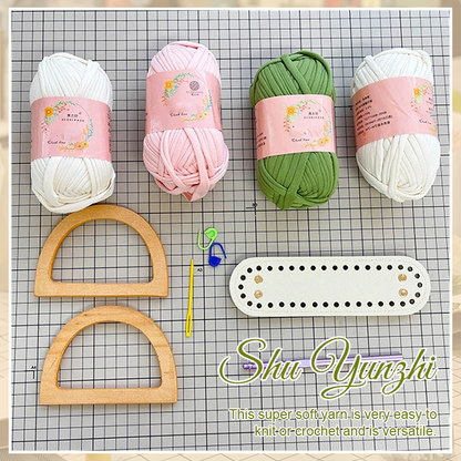 Tulip Handbag DIY Material Kit (Free Pearl Strap)