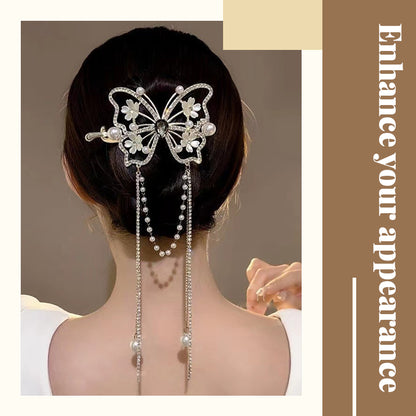 Butterfly Tassel Hair Clip