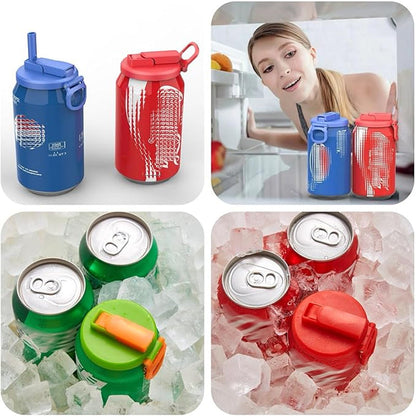 Silicone Straw Soda Can Lid