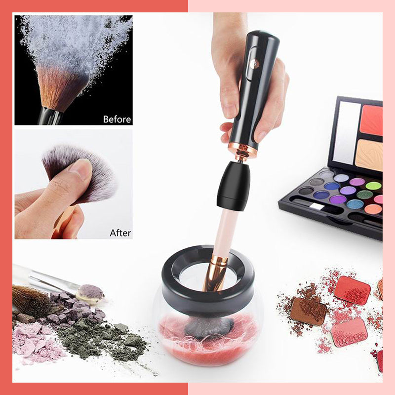 Makeup Brush Electric Spin Cleaner