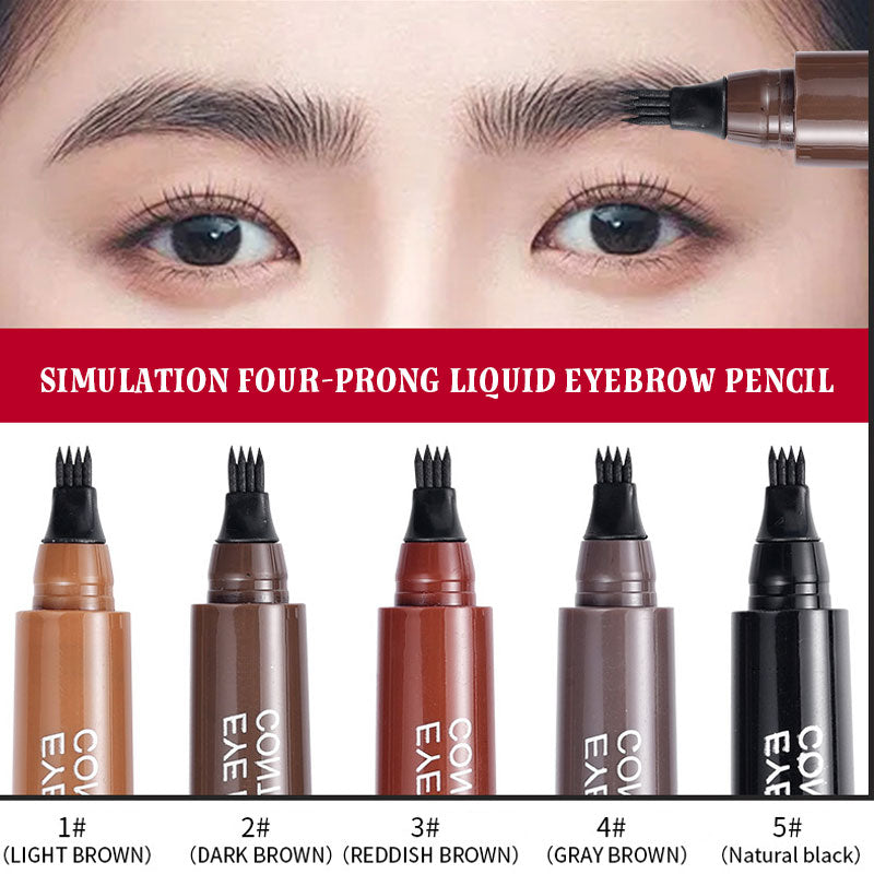 🔥2024 New Simulation Four-prong Liquid Eyebrow Pencil