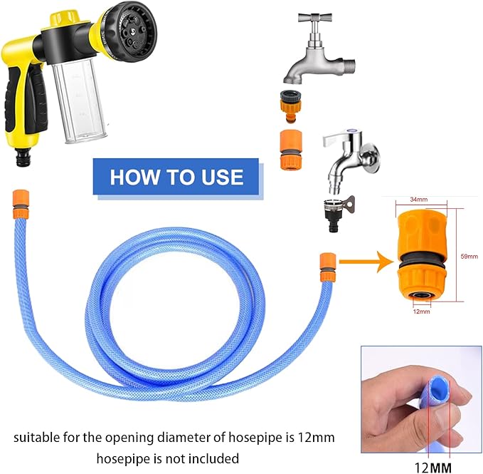 High-Pressure Foam Washer Gun Kit