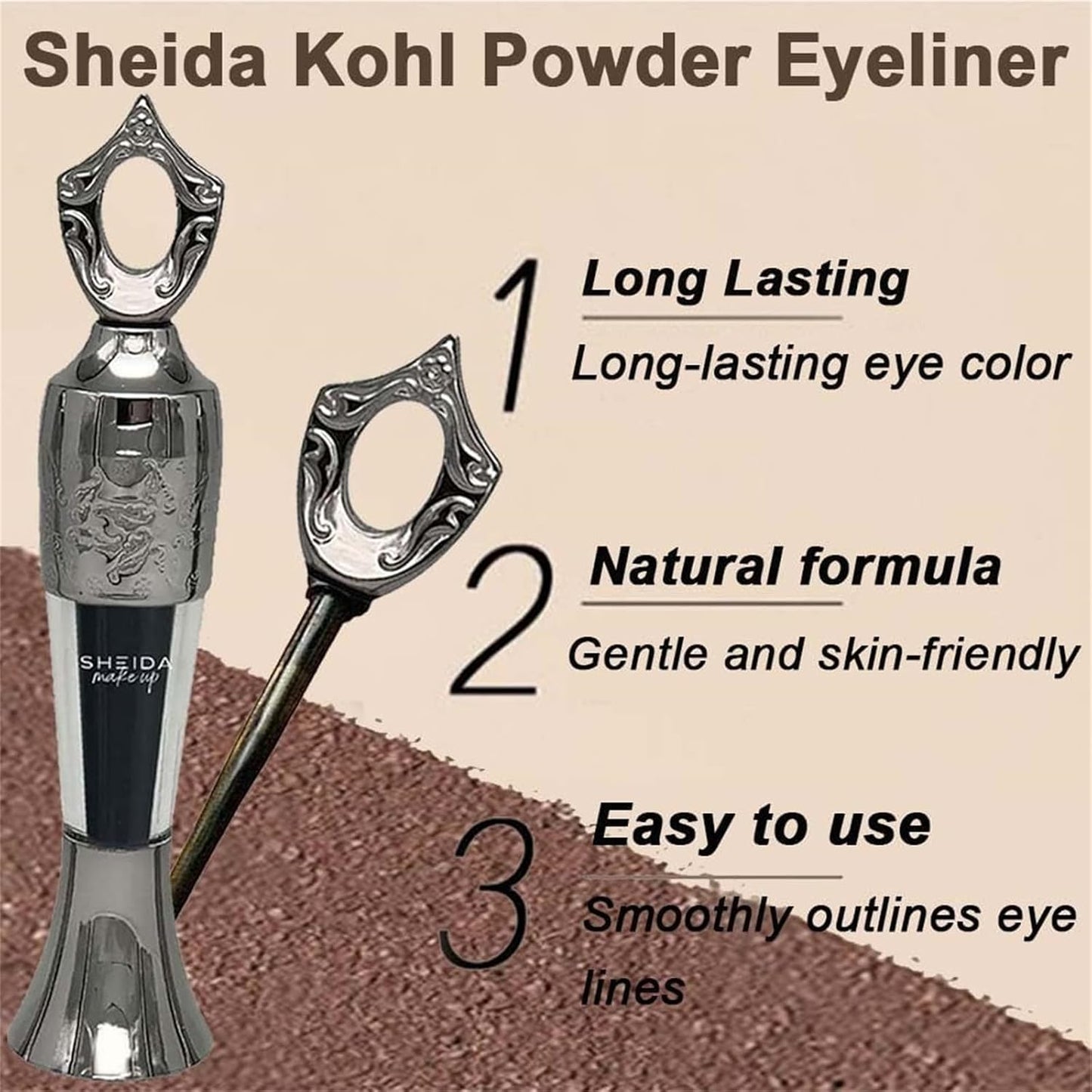 CXNIUBI 100% natural mineral powder eyeliner powder - handmade