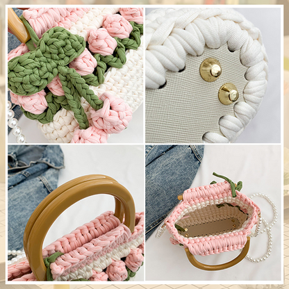 Tulip Handbag DIY Material Kit (Free Pearl Strap)