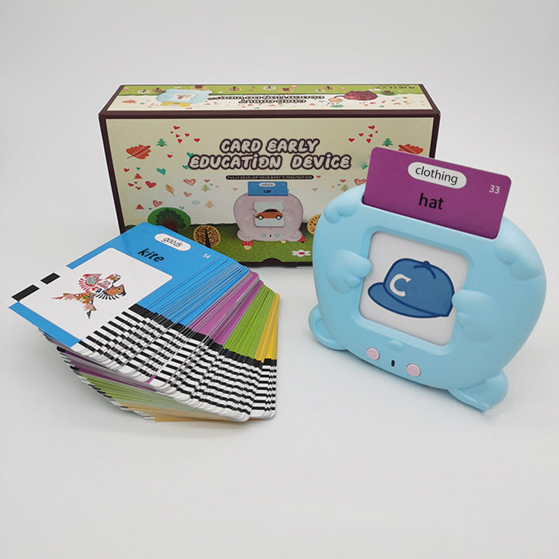 Children's dual language word card machine