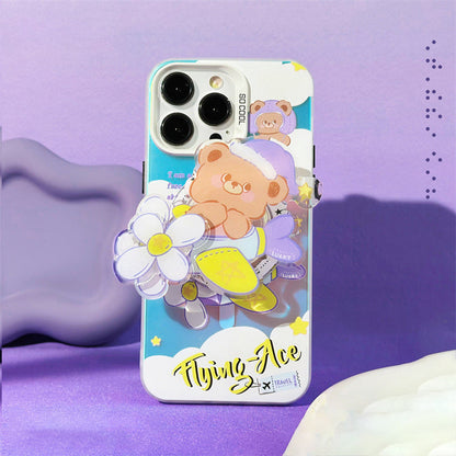 Original Magnetic Phone Case - Airplane Bear