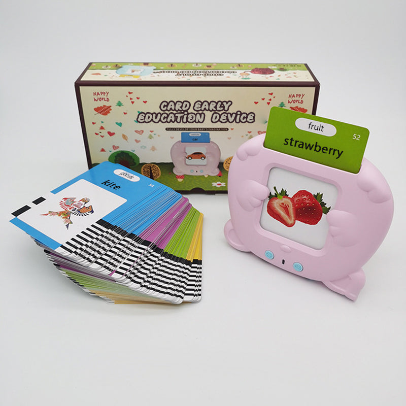 Children's dual language word card machine