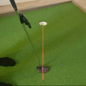 Golf training laser assistance equipment