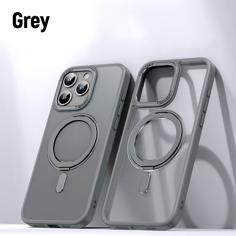 Magnetic Holder Transparent Mobile Phone Case