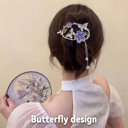 Butterfly Tassel Hair Clip