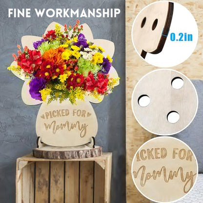 DIY wooden board decoration flower arrangement
