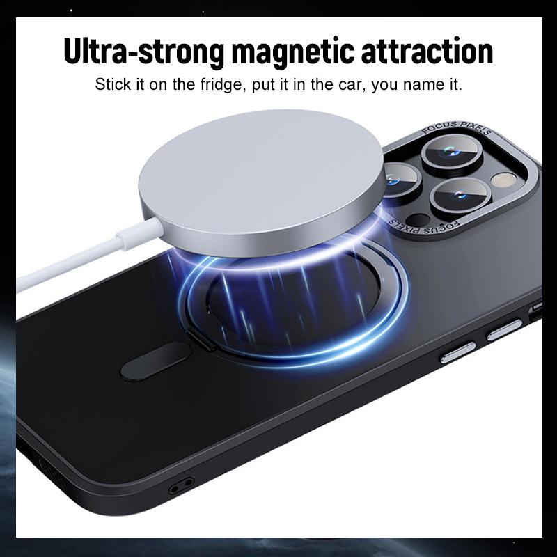 Magnetic Holder Transparent Mobile Phone Case