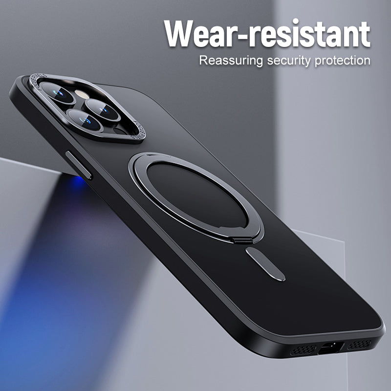 Magnetic Holder Transparent Mobile Phone Case