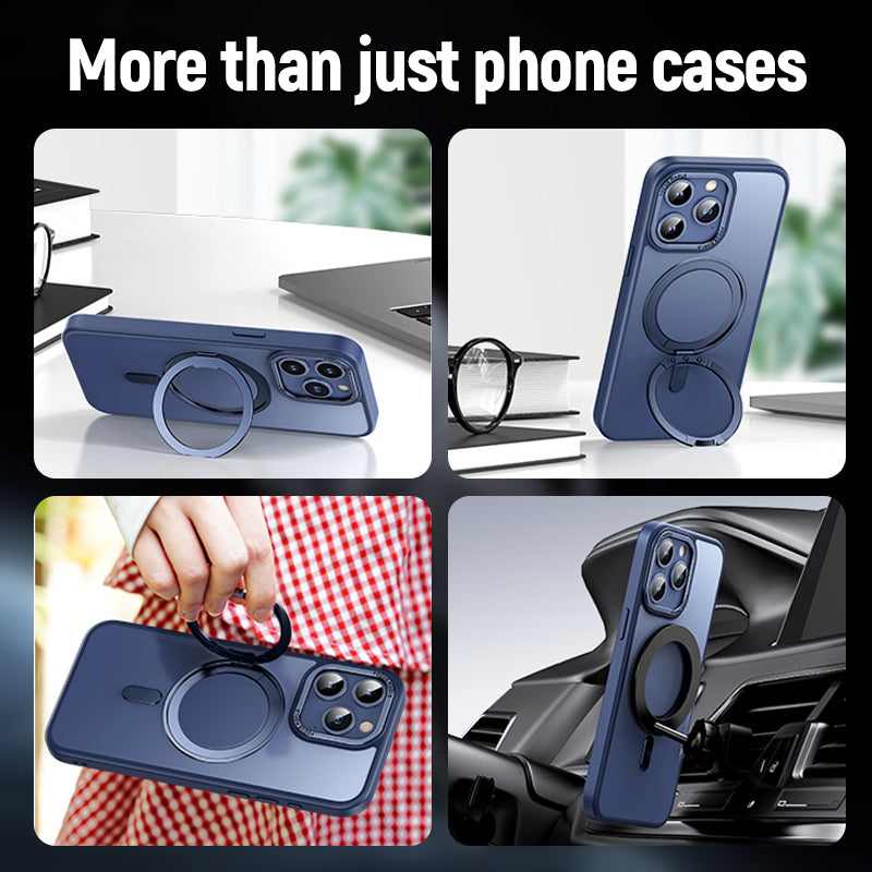 Magnetic Holder Transparent Mobile Phone Case