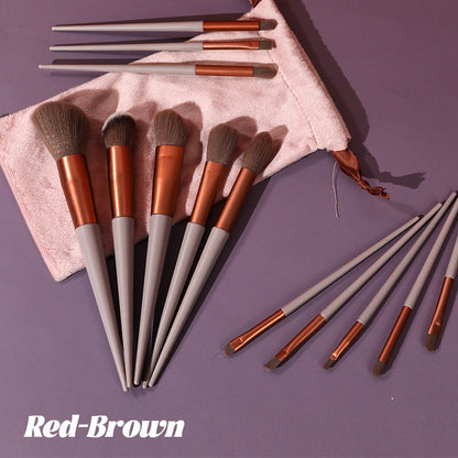 Complete Set Of 13 Makeup Brushes